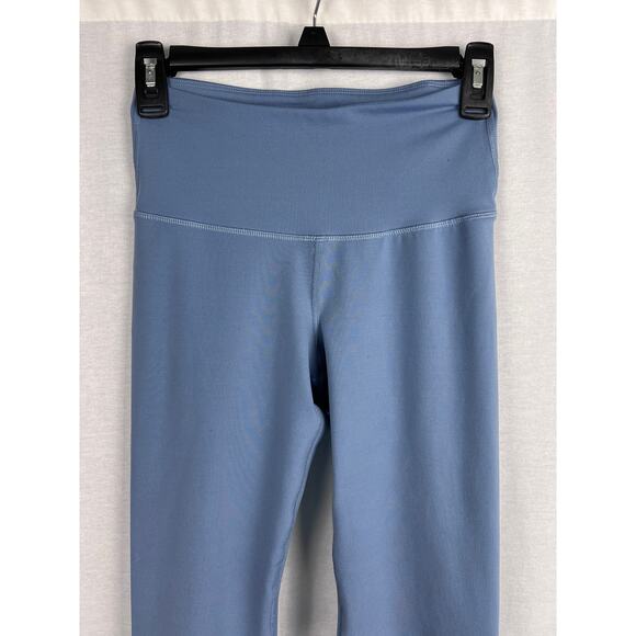 Old Navy Active Leggings Powerpress Compression Athletic High Rise Dusty Blue - Picture 3 of 6
